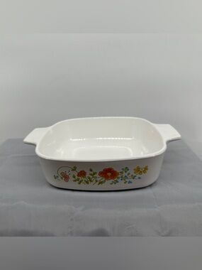 Vintage Corning Ware A-8-B Wildflower Casserole Dish